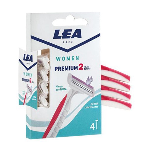 Lea women premium 2 hojas cuchillas desechables 4u