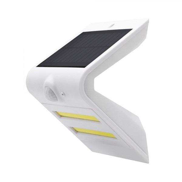 Aplique led solar cob guia sens.bla.7w.f