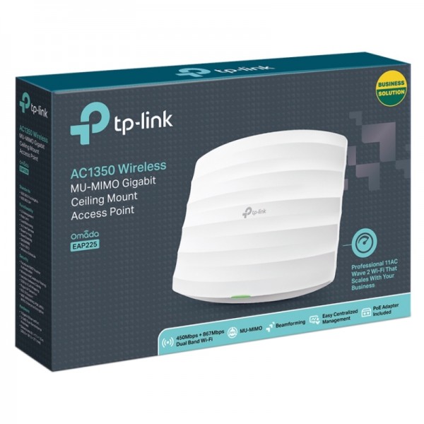Tp-link eap225 punto acceso ac1350 dual band poe