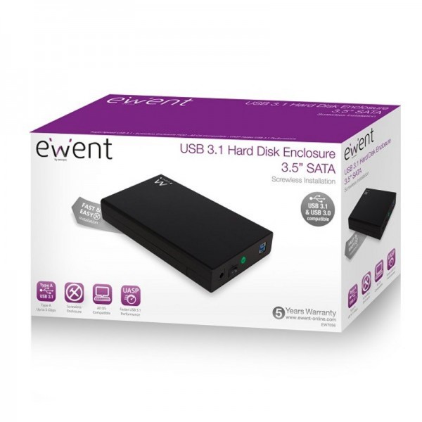 Ewent ew7056 caja externa 3.5" sata a usb 3.0