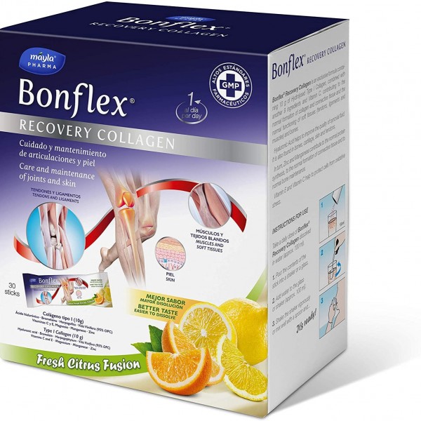 BONFLEX RECOVERY COLLAGEN 30 STICKS SABOR FRESH CITRUS FUSION